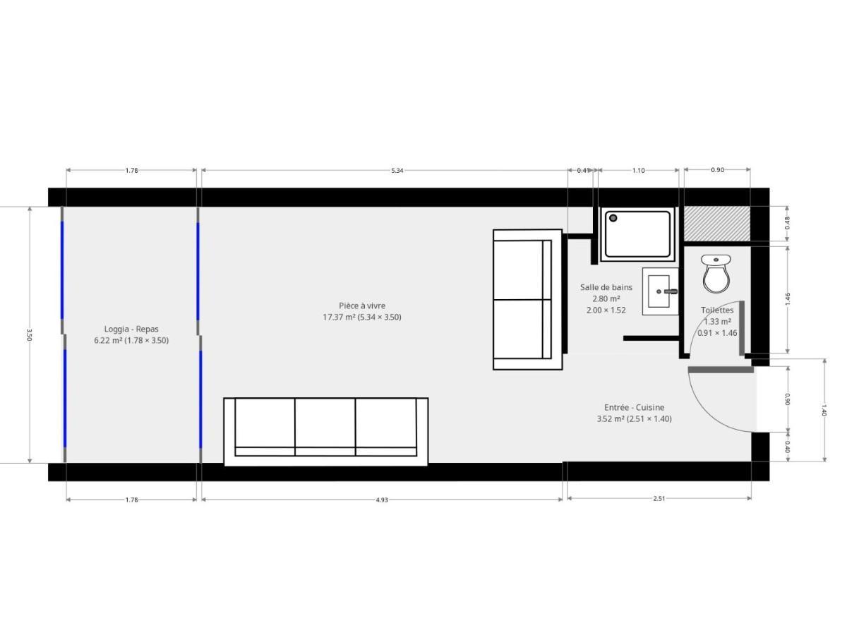 Studio 2-3 Pers Parking Clim Vue Port Et Mer La Grande Motte Extérieur photo
