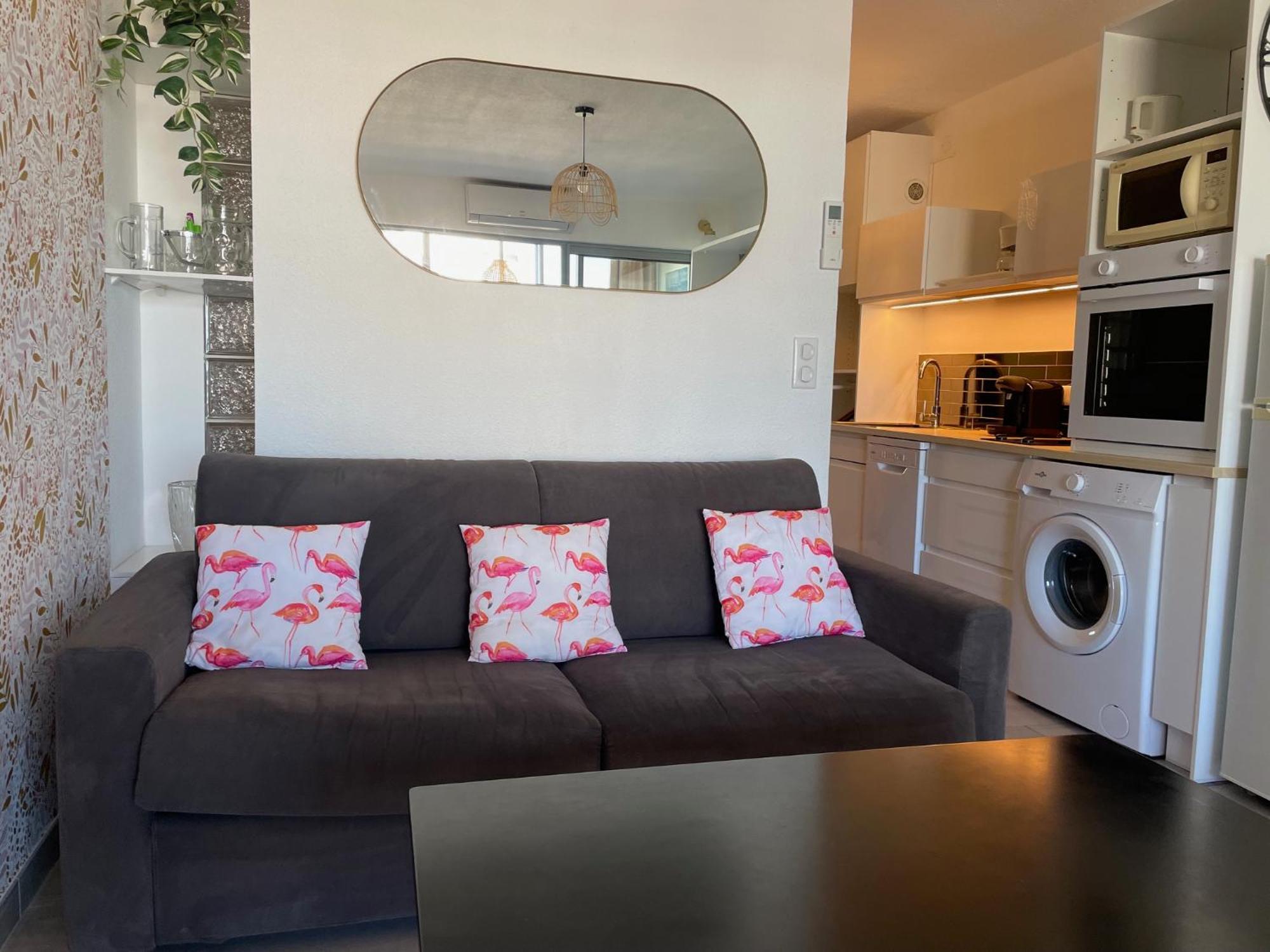 Studio 2-3 Pers Parking Clim Vue Port Et Mer La Grande Motte Extérieur photo
